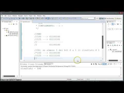 Tutorial 21 -  Operatori bit a bit (Java)