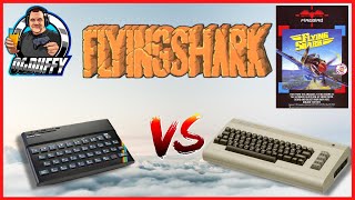 FLYING SHARK Comparison Sinclair ZX Spectrum VS Commodore 64