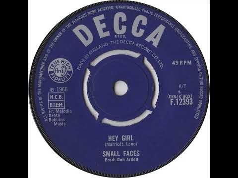 UK New Entry 1966 (140) Small Faces - Hey Girl