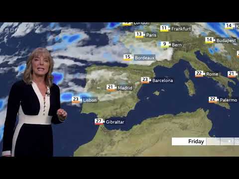 Louise Lear Europe weather forecast BBC October 23rd 2025