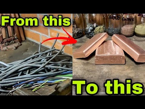 7,7KG COPPER WIRE MELTDOWN/DEVIL FORGE/COPPER MELTING/trash to treasure #7,7KGCOPPERMELT