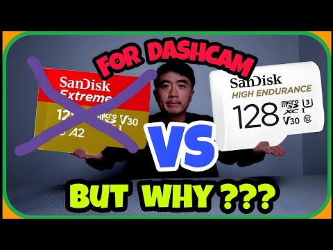 Why choose Endurance Microsd for Dash Cam ? Samsung Pro Sandisk Home surveillance camera microsdxc