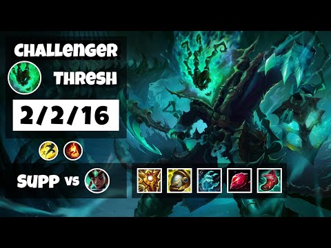 Thresh vs Karma BR Challenger SUPPORT (2/2/16) - v11.16