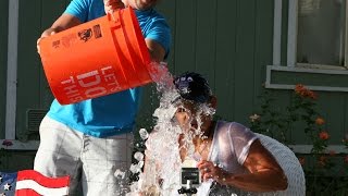 LAPD Officer takes ice bucket challenge to the next level - 61+ Buckets poured over her !