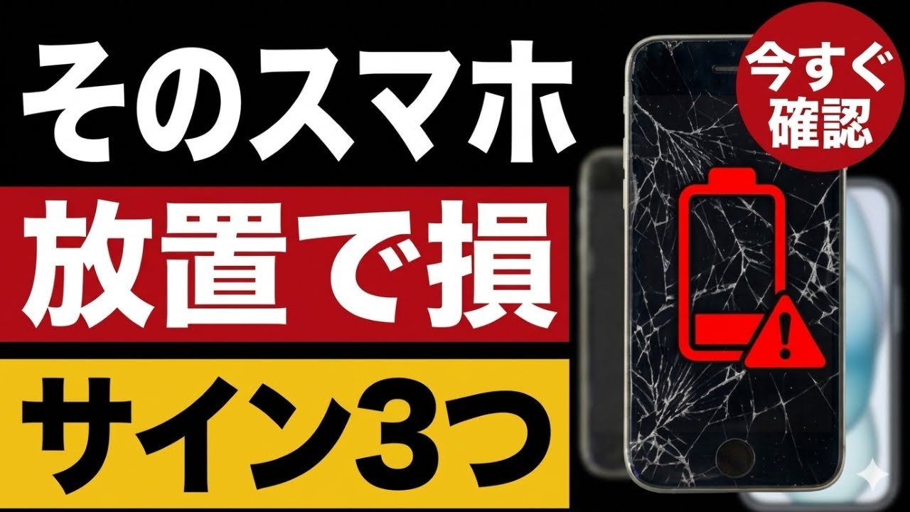 そのスマホもう限界です｜買い替えサイン3つ【放置は危険】