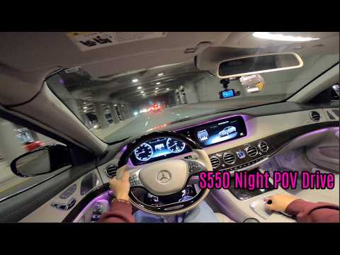 S550 Night Time POV Drive DTLA