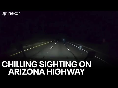 Ghost? Glare? Arizona trucker shares footage of chilling sighting
