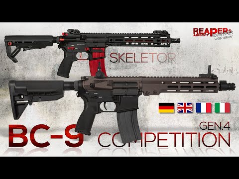 [Review] E&C BC-9 competition & Skeletor Gen.4 S-AEG (6mm BB Airsoft/Softair) - EN Subtitles