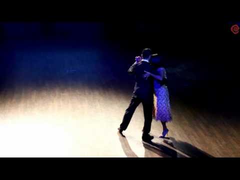  Sebastian Jimenez  and  Maria Ines Bogado  are  dancing  at  White Nights tango festival  in  2015