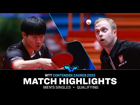 Oh Junsung vs Marek Badowski | MS Qual | WTT Contender Zagreb 2023