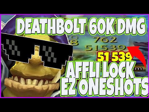EASIEST AFFLICTION WARLOCK GAMES YOU EVER SEEN 60K DEATH BOLTS ONESHOTTING ENEMIES 9.1.5 SHADOWLANDS
