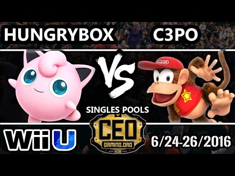 CEO 2016 Smash 4 - Liquid Hungrybox (Mario, Jigglypuff) Vs. C3PO (Diddy Kong) - Smash Wii U