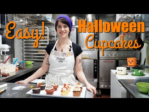 4 Easy Halloween Cupcake Ideas for Kids & Beginners