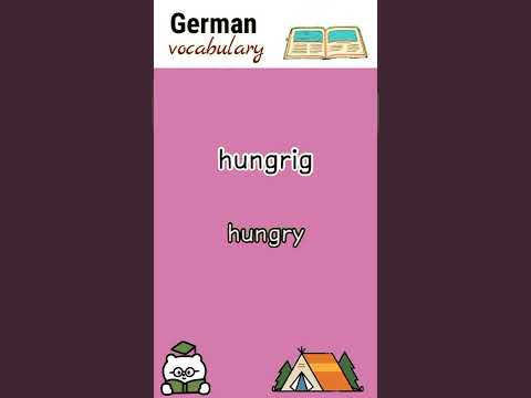 hungrig (hungry) | German vocabulary