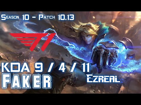T1 Faker EZREAL vs KAI'SA ADC - Patch 10.13 KR Ranked