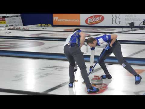 Gushue takes out Laycock in the 8th end.