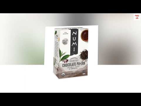 Numi Organic Tea Chocolate Pu-erh, 16 Count Box of Tea Bags, Black Tea