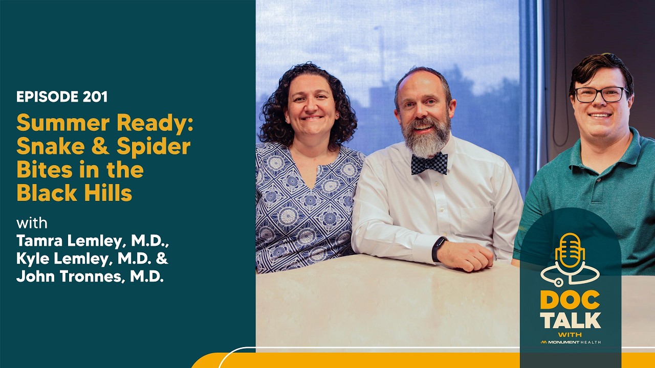 Snake and Spider Bites in the Black Hills with Tamra Lemley, M.D., Kyle Lemley, M.D. and John Tronnes, M.D. — Episode 201