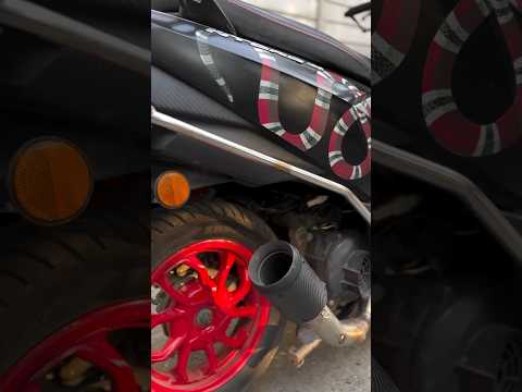 AR exhaust 🥵⚡️ #ntorq #exhaust #modification #shortsvideo