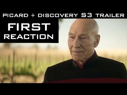 ST: Picard + Discovery S3 Trailers First Reaction Live!!