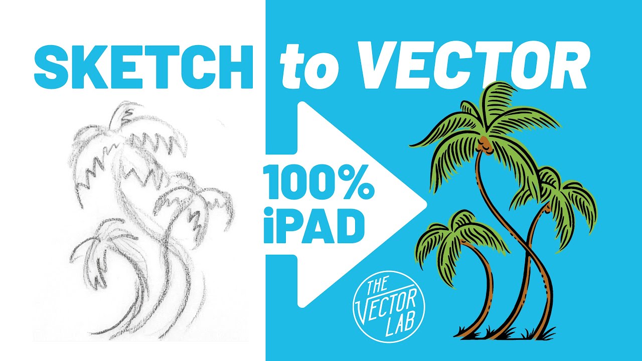 iPad Procreate Tutorial: Create VECTOR Graphics from Rough Sketches