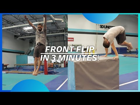How to: FRONT FLIP Beginner Tutorial | AirTrack™