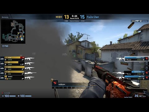 CS:GO POV Demo FaZe coldzera (34/27) vs MIBR (de_inferno)