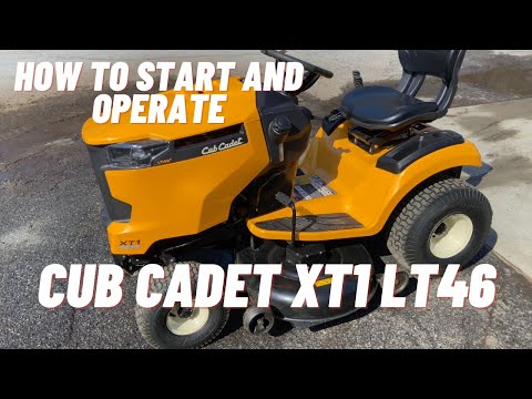 How to Start and Operate Cub Cadet XT1 LT 46 lawn tractor