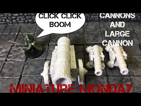 Miniature Monday Cannons and Large Cannon Unboxing Wizkids Deep Cuts