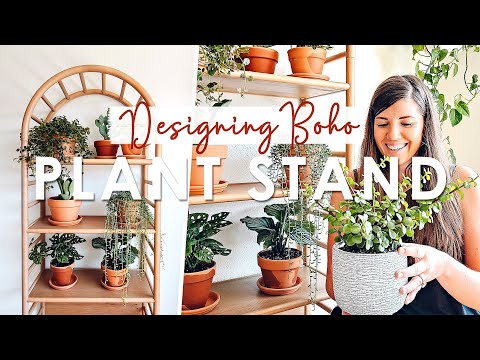 , title : 'Designing Boho PLANT STAND | DIY Indoor Plant Shelf Home Decor