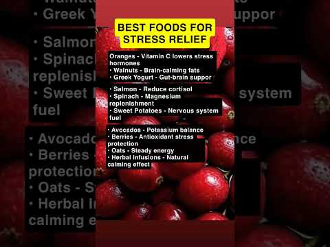 BEST Foods for Stress Relief #vitaleternity #seniorhealth #healthyaging