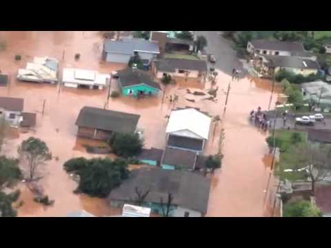 Chuvas no Oeste - SAER sobrevoa cidades atingidas - 14-07-2015