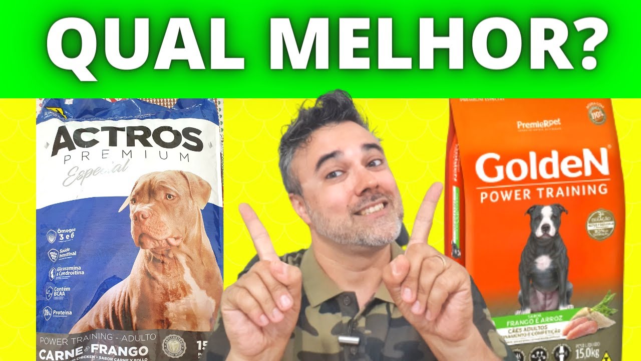 Ração GOLDEN POWER TRAINING vs ACTROS POWER TRAINING ✅Qual melhor