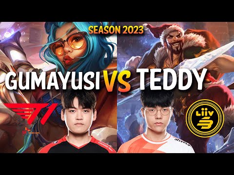 T1 Gumayusi vs LSB Teddy - Gumayusi ZERI vs Teddy DRAVEN ADC - KR Ranked