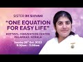 One Equation for Easy Life | Bk Shivani | Palakkad, Kerala @bkshivani  @brahmakumaris