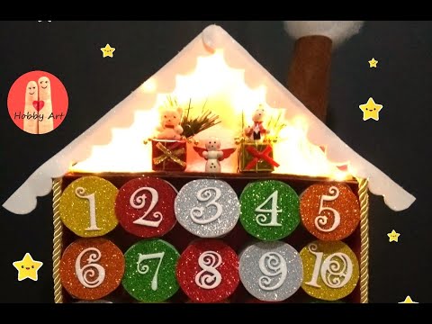 DIY Tutorial Calendario dell'Avvento con riciclo - Advent calendar with recycling
