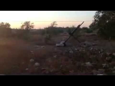 إطلاق صاروخ G take محلي الصنع على الصوامع من قبل كتيبة الهندسة والصواريخ في درعا