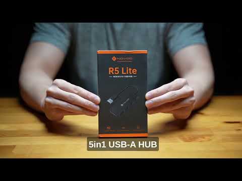 Discover Ultimate Connectivity with NOVOO R5 Lite USB C Hub!