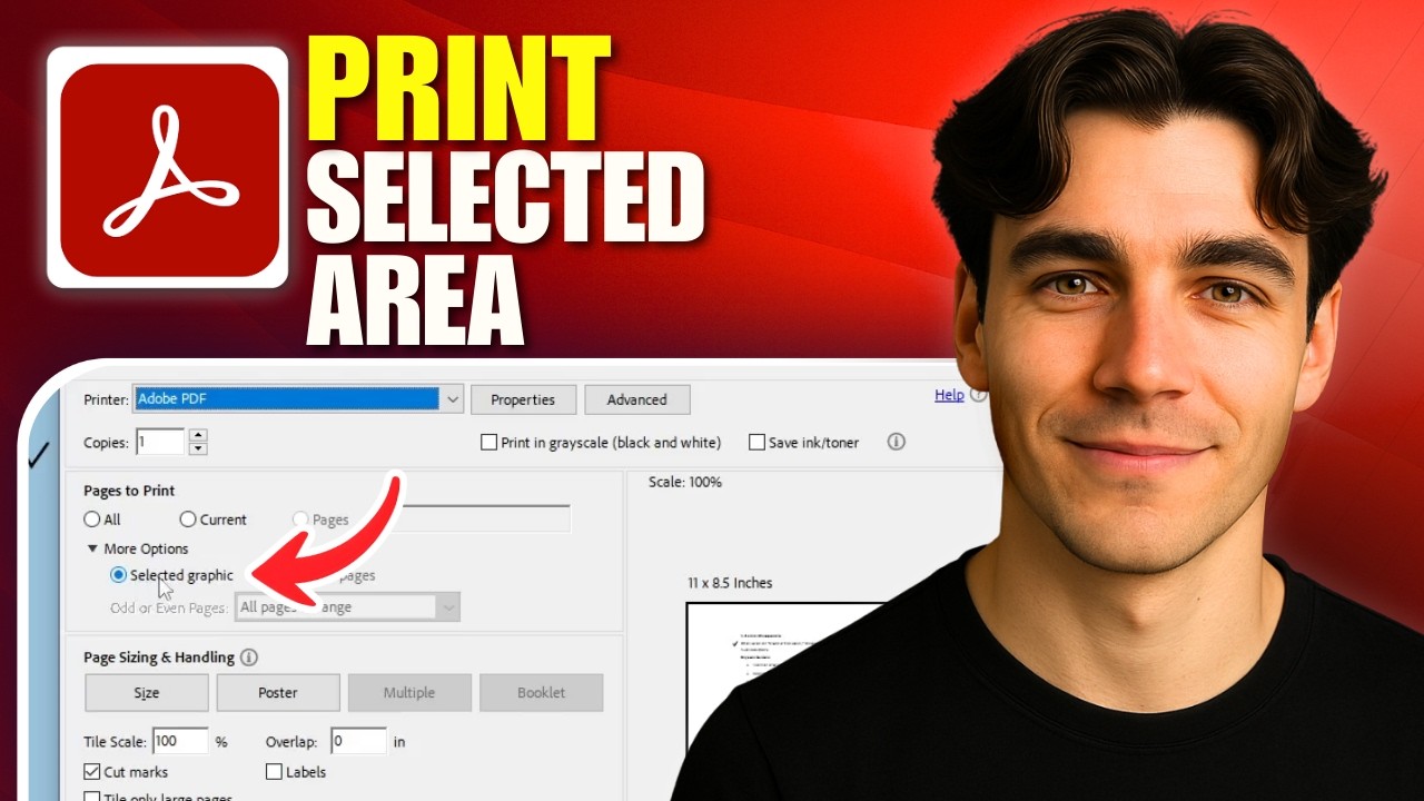 How To Print A Selected Area In PDF In Adobe Acrobat Pro (Tutorial 2026)
