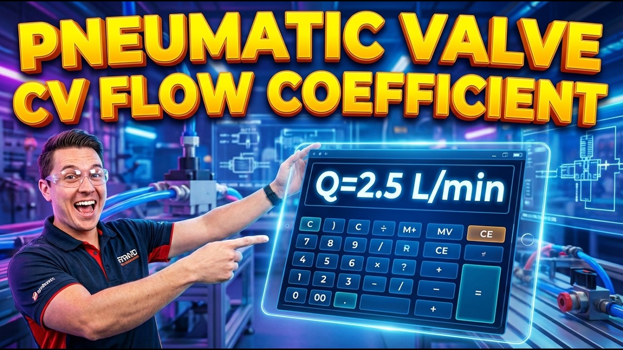 Pneumatic Valve Cv Flow Coefficient Calculator