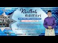 Khutbah Aidilfitri Aidilfitri KPI Nya Tercapai Dato Dr Danial Zainal Abidin