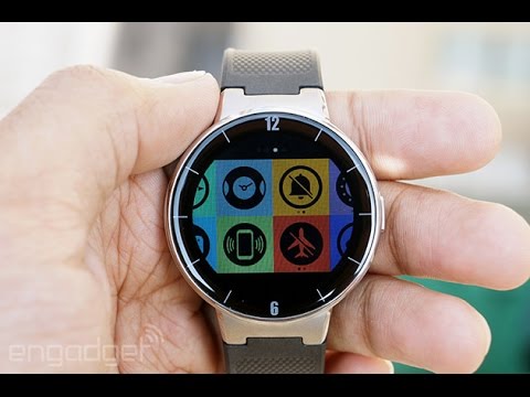 Alcatel OneTouch ... iOS and Android in One Watch (150$) ساعة الكاتيل الذكية