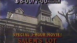 CBS Salem's Lot 1981 TV promo