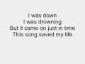 Simple Plan - This Song Saved My Life lyrics 