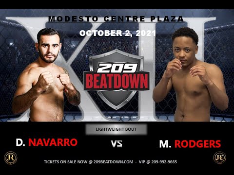 Daniel Navarro Jr VS Matthew Rodgers  - "209BEATDOWN XII" - October 2, 2021 - Modesto Centre Plaza.
