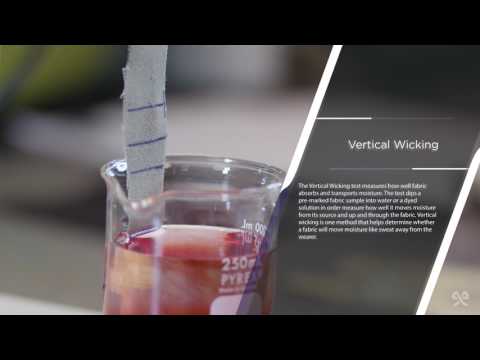 Vertical Wicking Test: Measuring Moisture Management in Fabrics