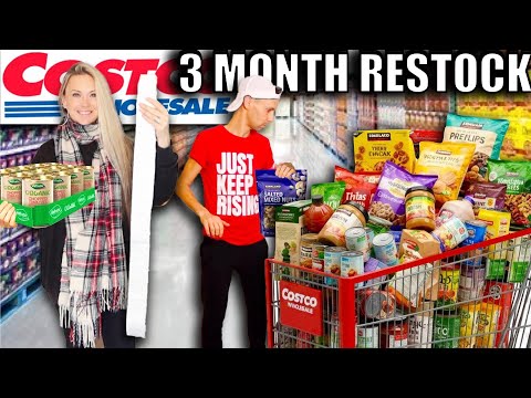 HUGE COSTCO 3 MONTH RESTOCK! What did we buy? How much did we spend?