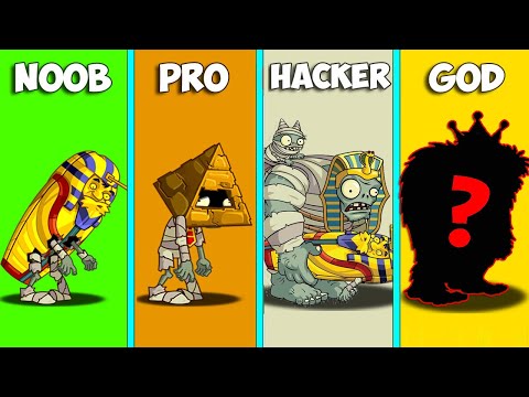 PvZ 2 All AOE Plants Vs Team Zombie NOOB - PRO - HACKER - Who Will Win?