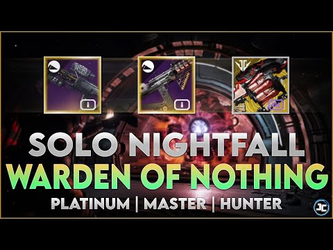 Solo Nightfall: Warden of Nothing w/Easy Boss Cheese - 100k - Platinum - Master(1340) | Destiny 2