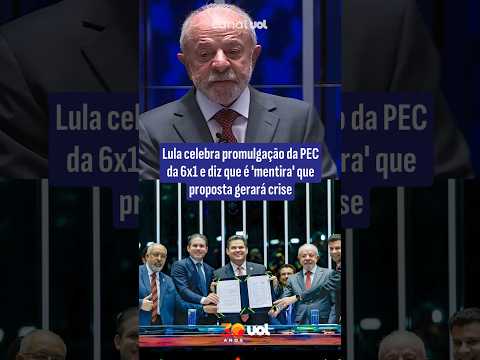 Lula celebra promulgação da PEC da 6×1 e diz que é ‘mentira’ que proposta gerará crise